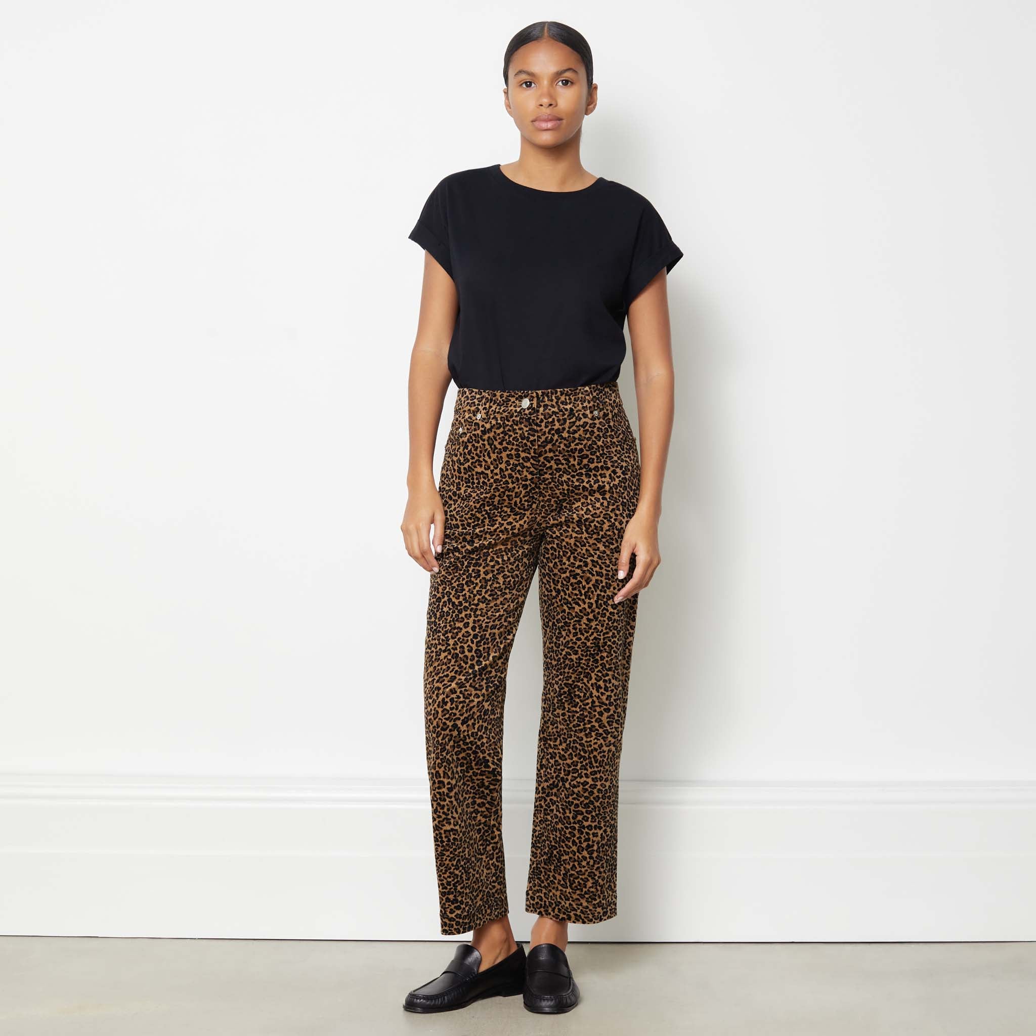 Leopard deals print trousers