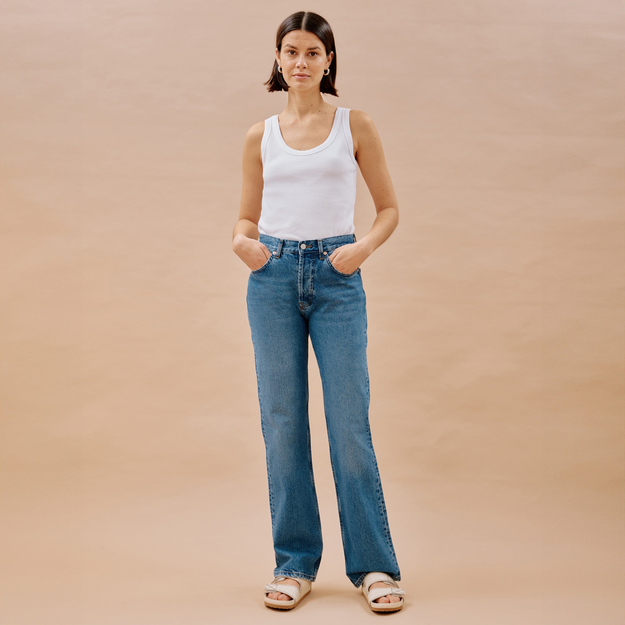 Straight wide deals leg jeans