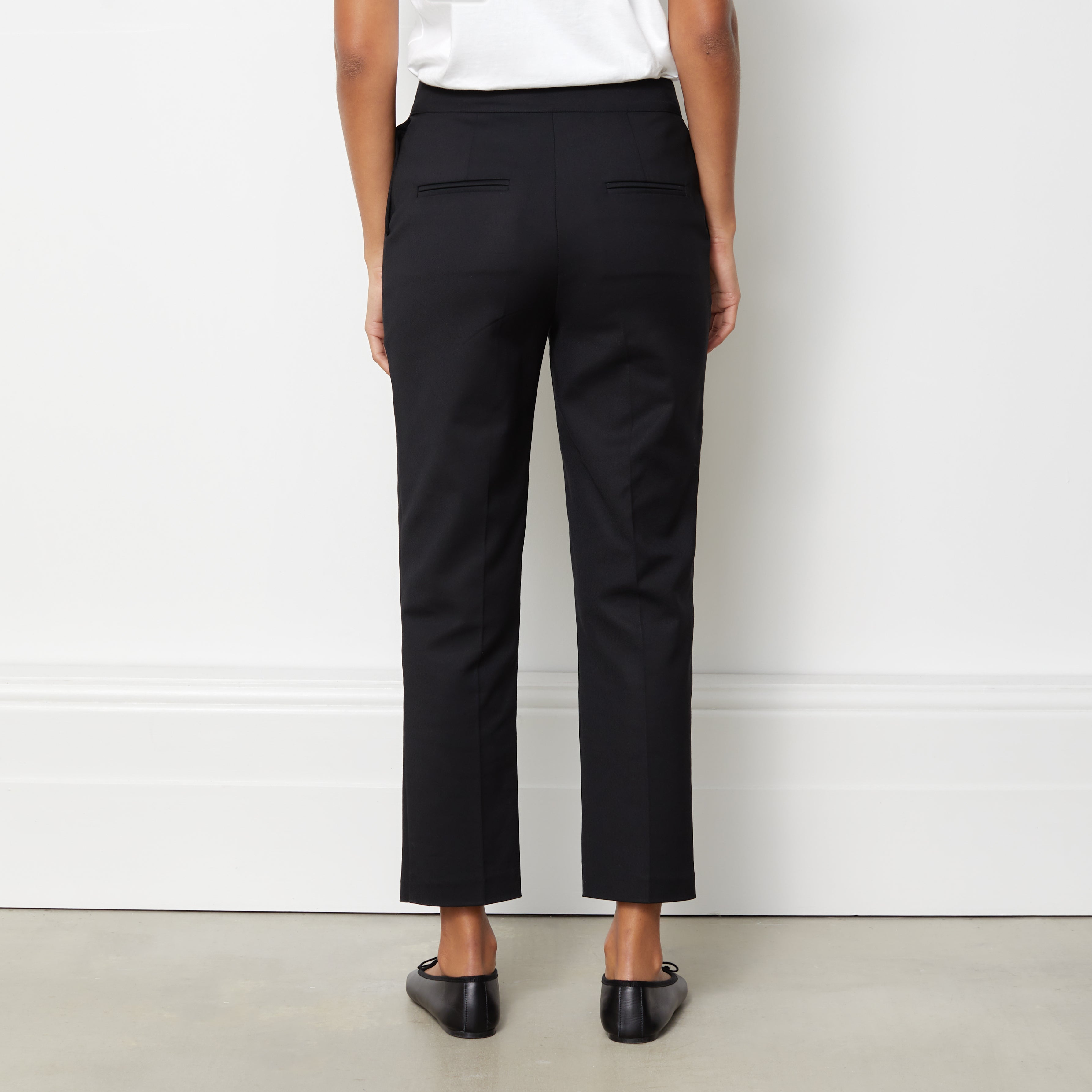 Slim leg capri best sale trousers