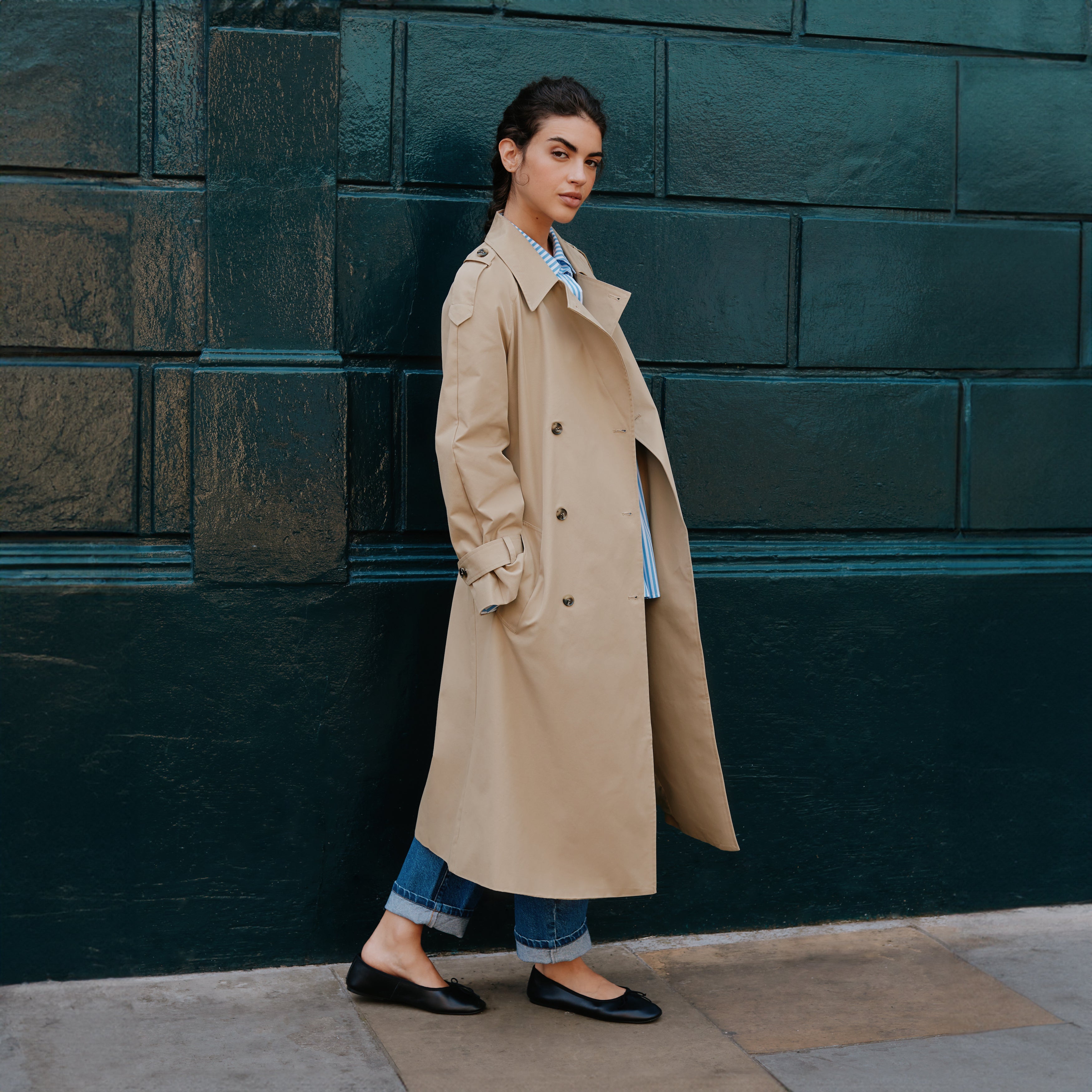 Single breasted trench on sale coat