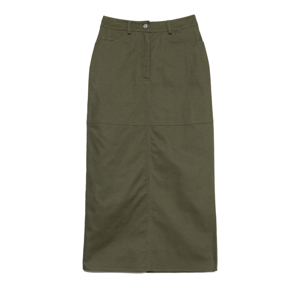 Cotton Twill Maxi Skirt | Sustainable Womenswear | Albaray