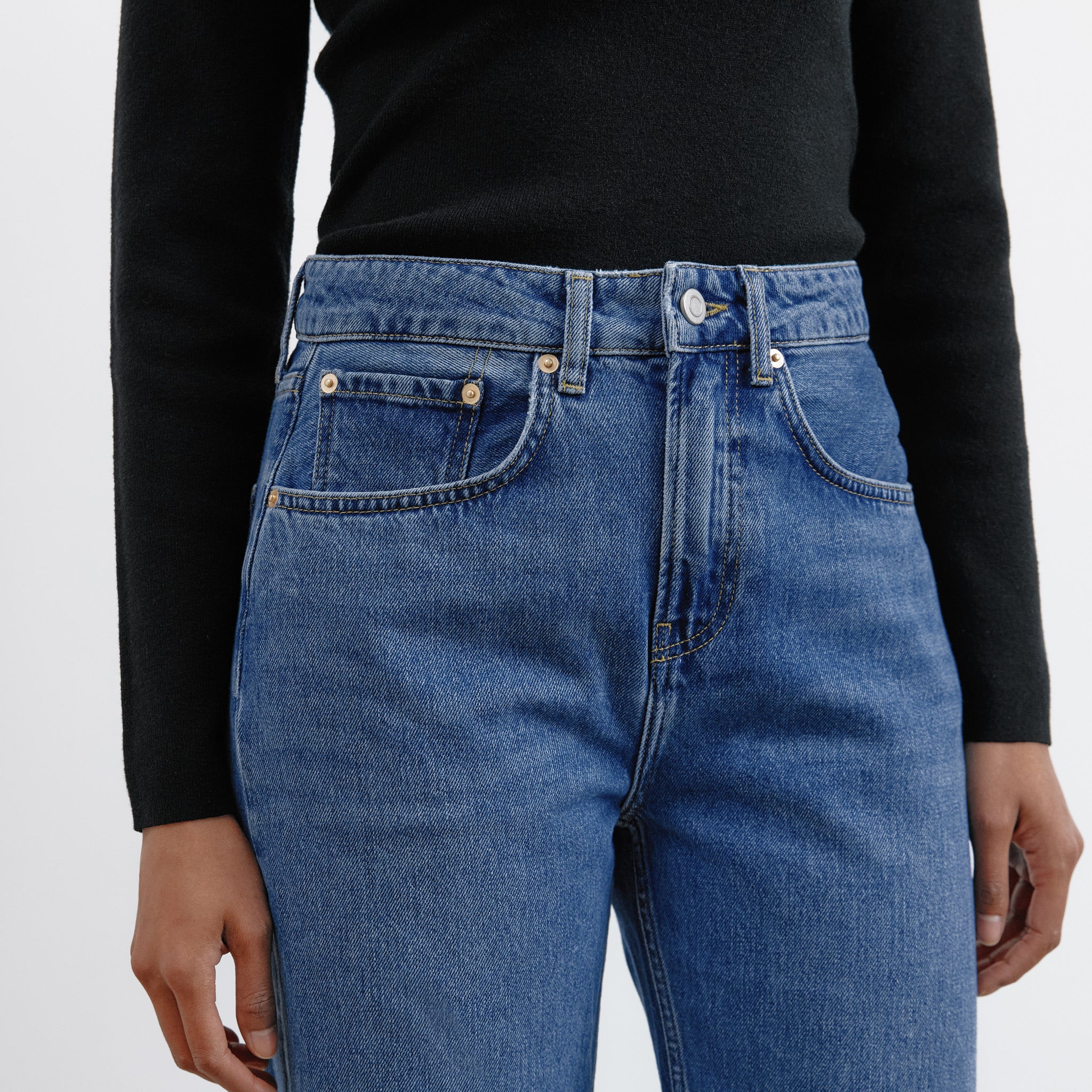 Dark Wash Relaxed Jeans