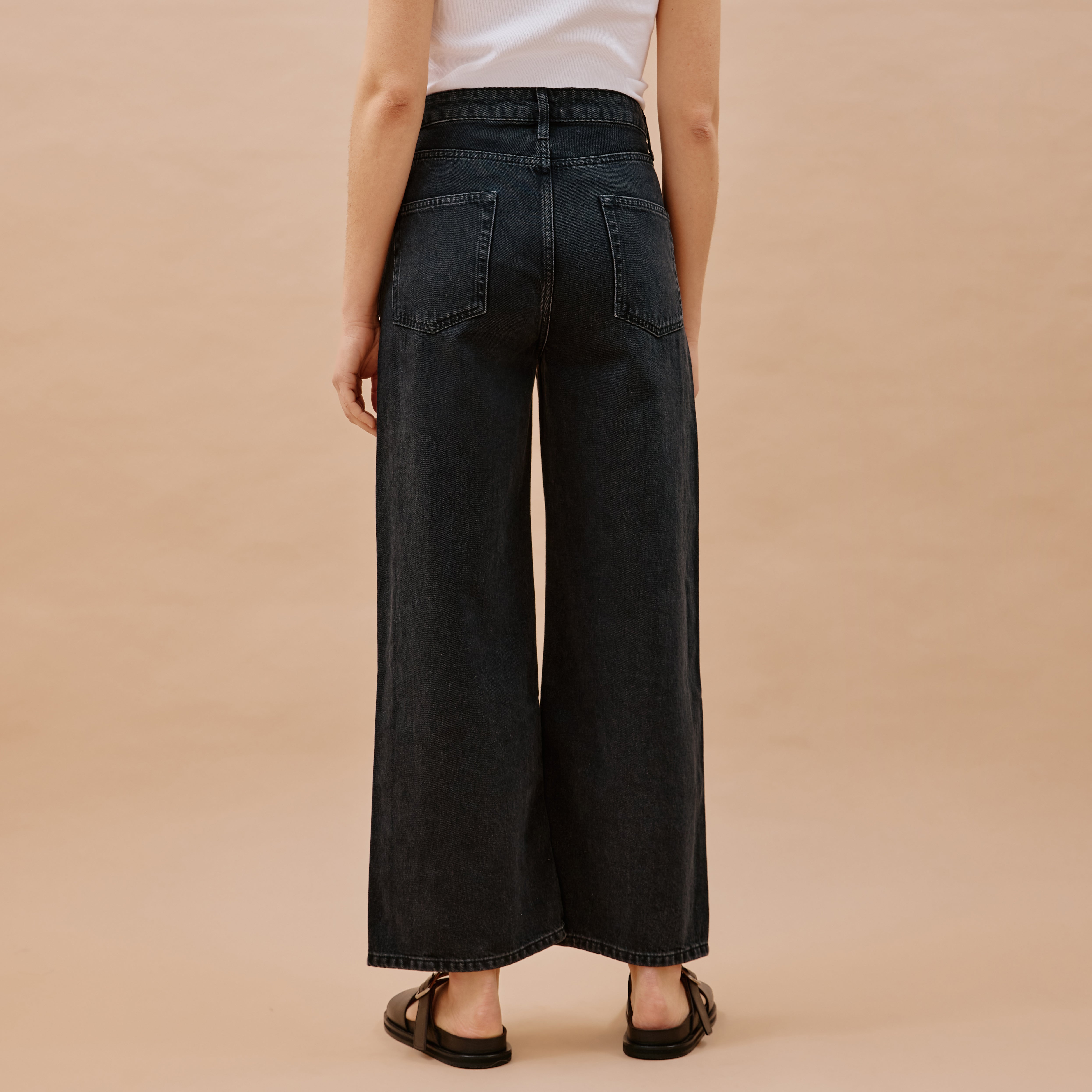 Black crop jeans store uk