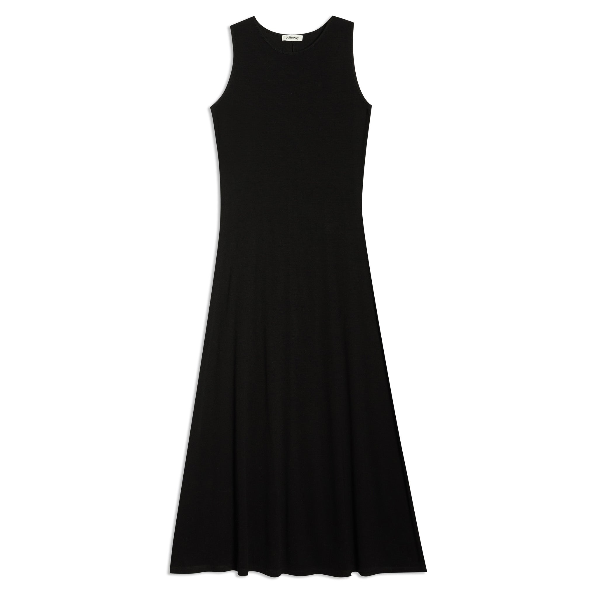 Black Jersey Racer Back Maxi Dress