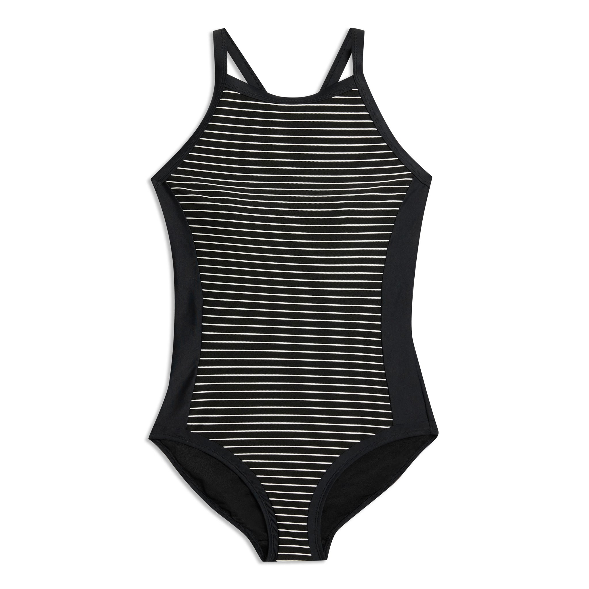 Black & White Stripe Swimsuit