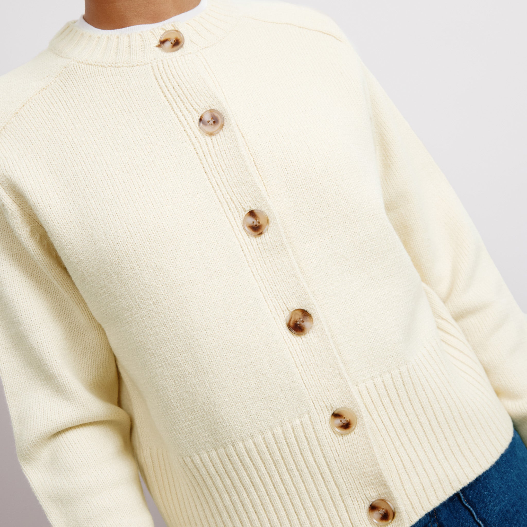 Cream Crew Cardigan