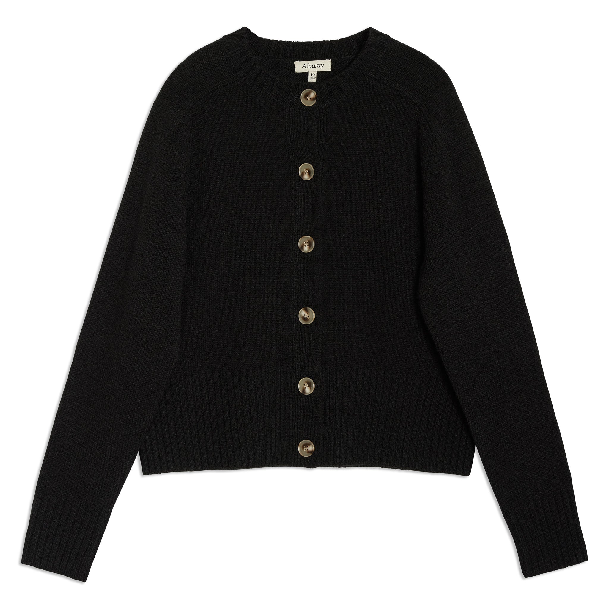 Black Crew Cardigan