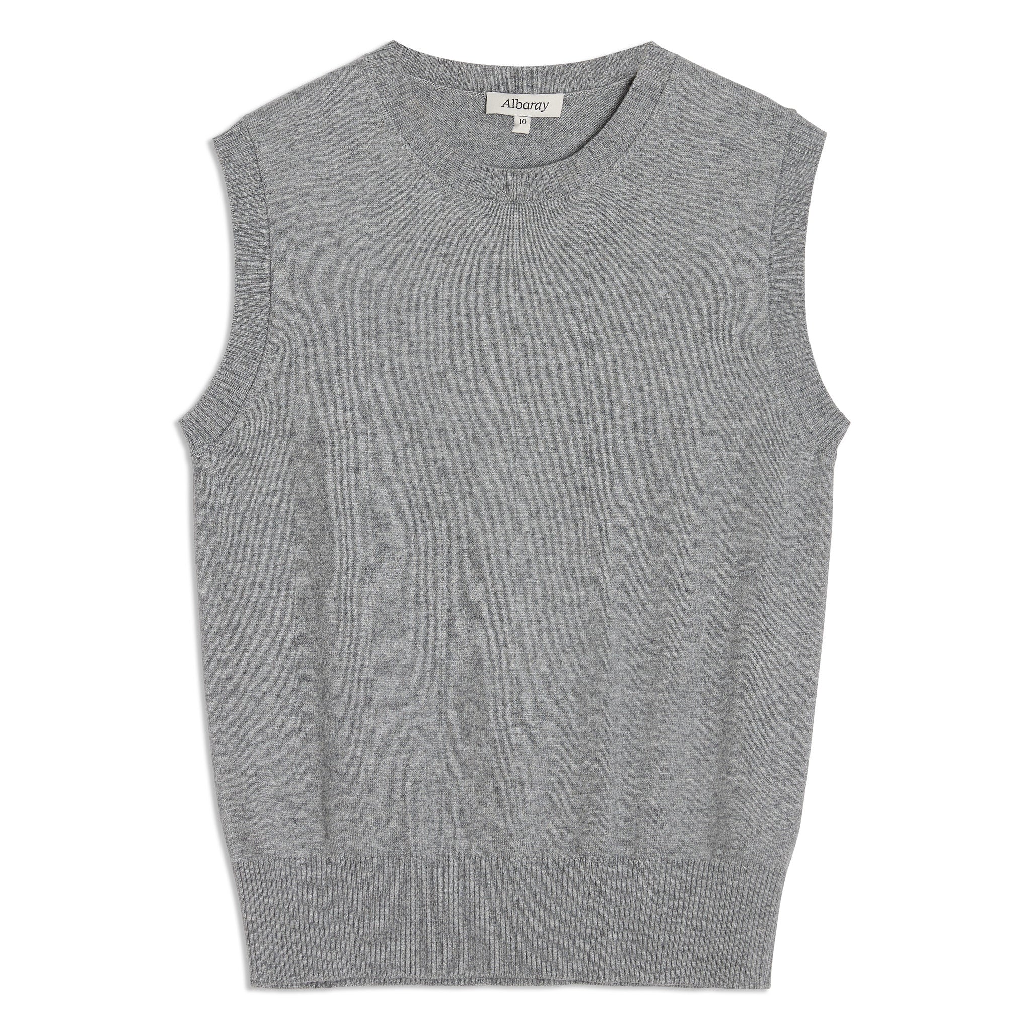 Grey Knitted Tank Top