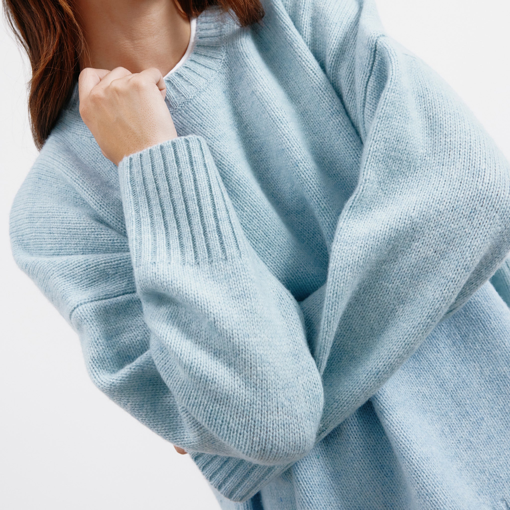 Blue Merino Wool Jumper