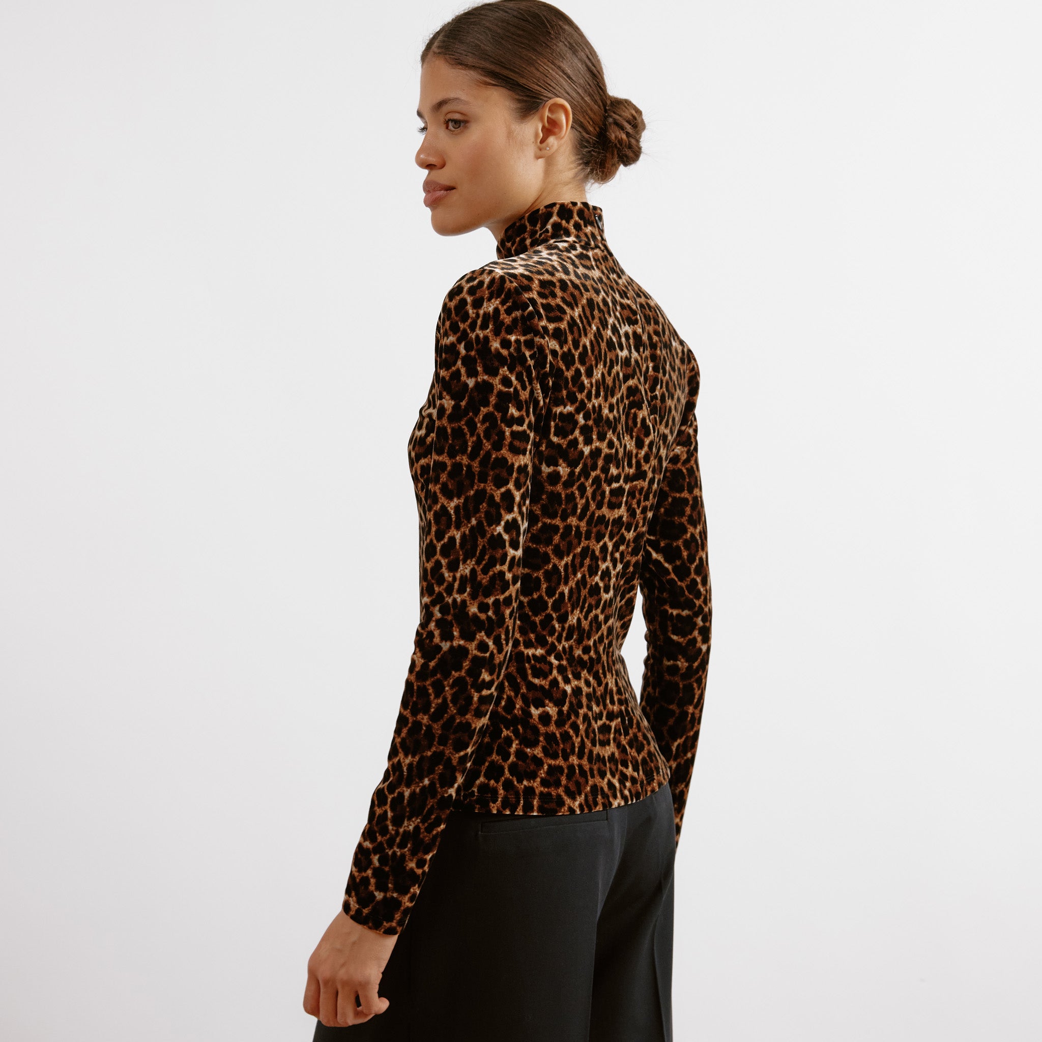 Animal Velvet Top