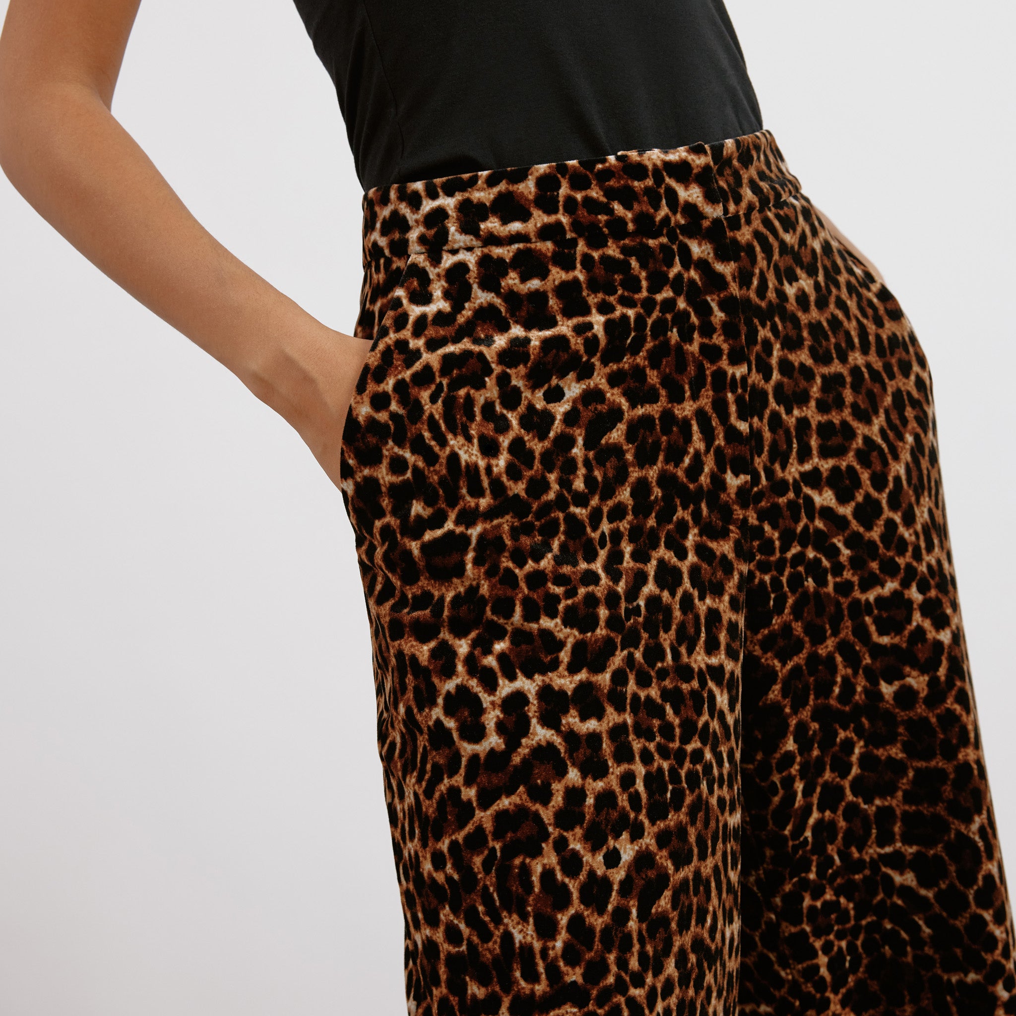 Animal Velvet Trouser