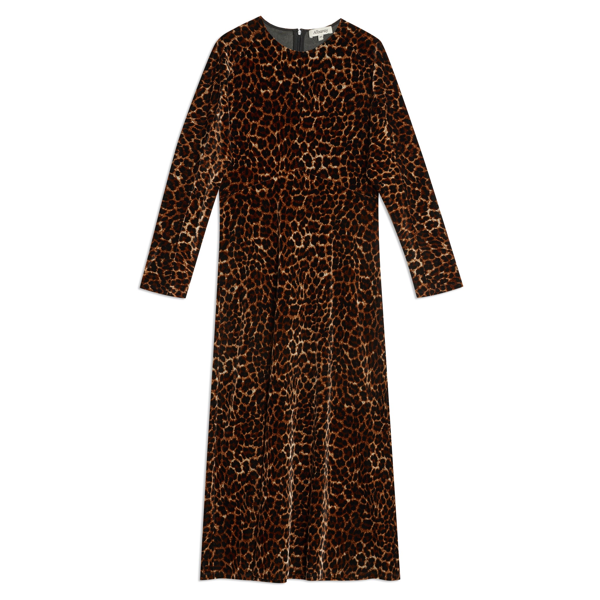 Animal Velvet Midi Dress