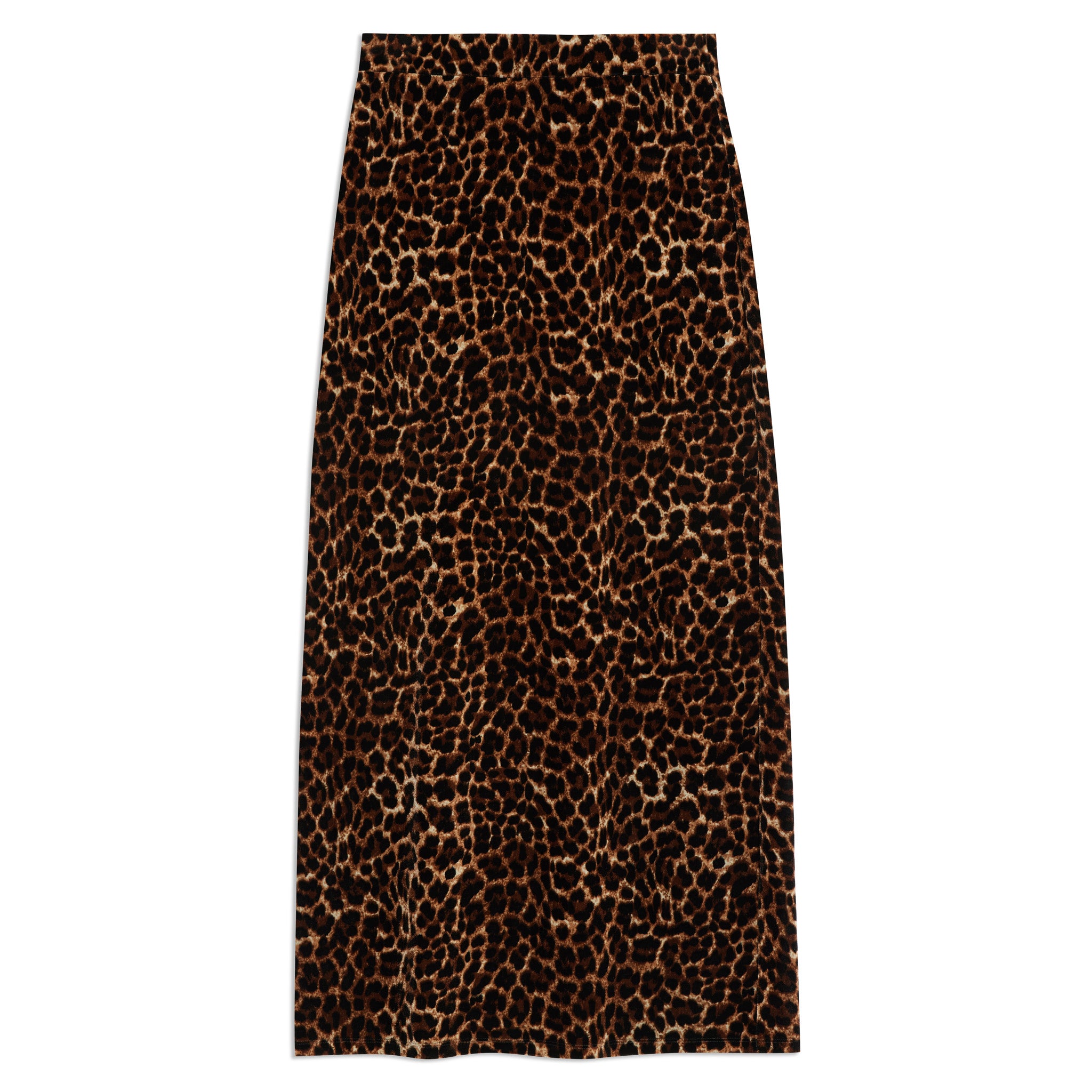 Animal Velvet Midi Skirt