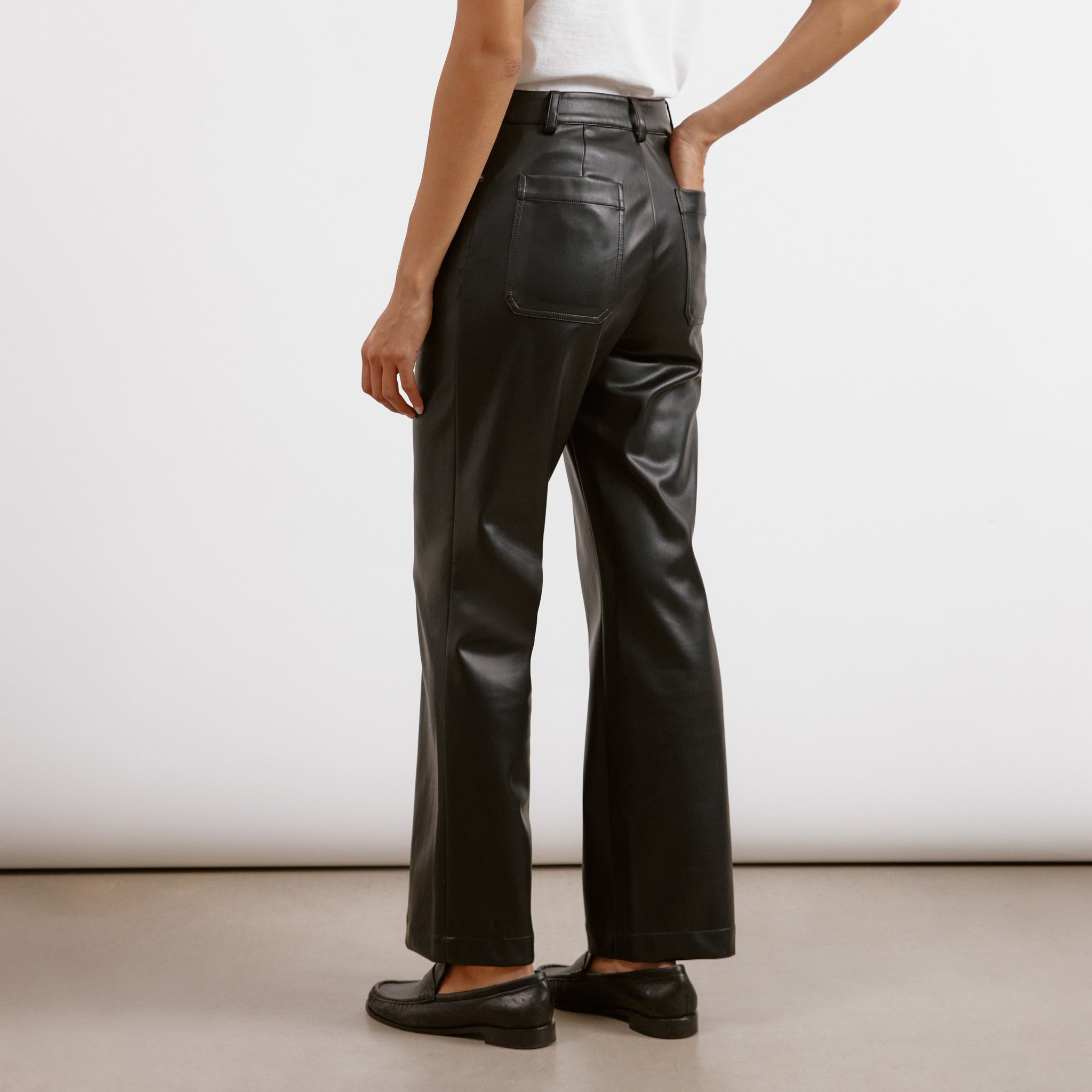 Faux Leather Jeans