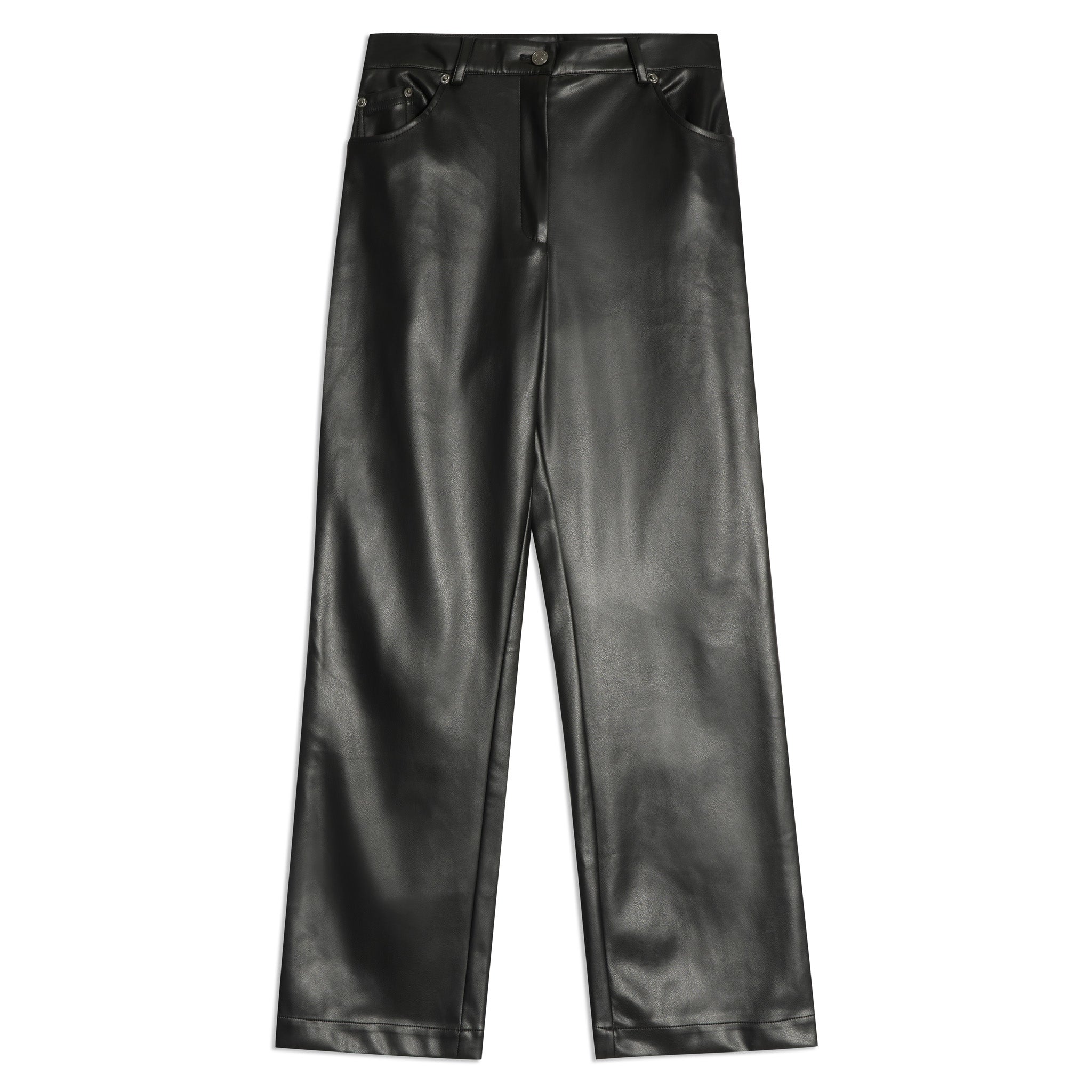 Faux Leather Jeans