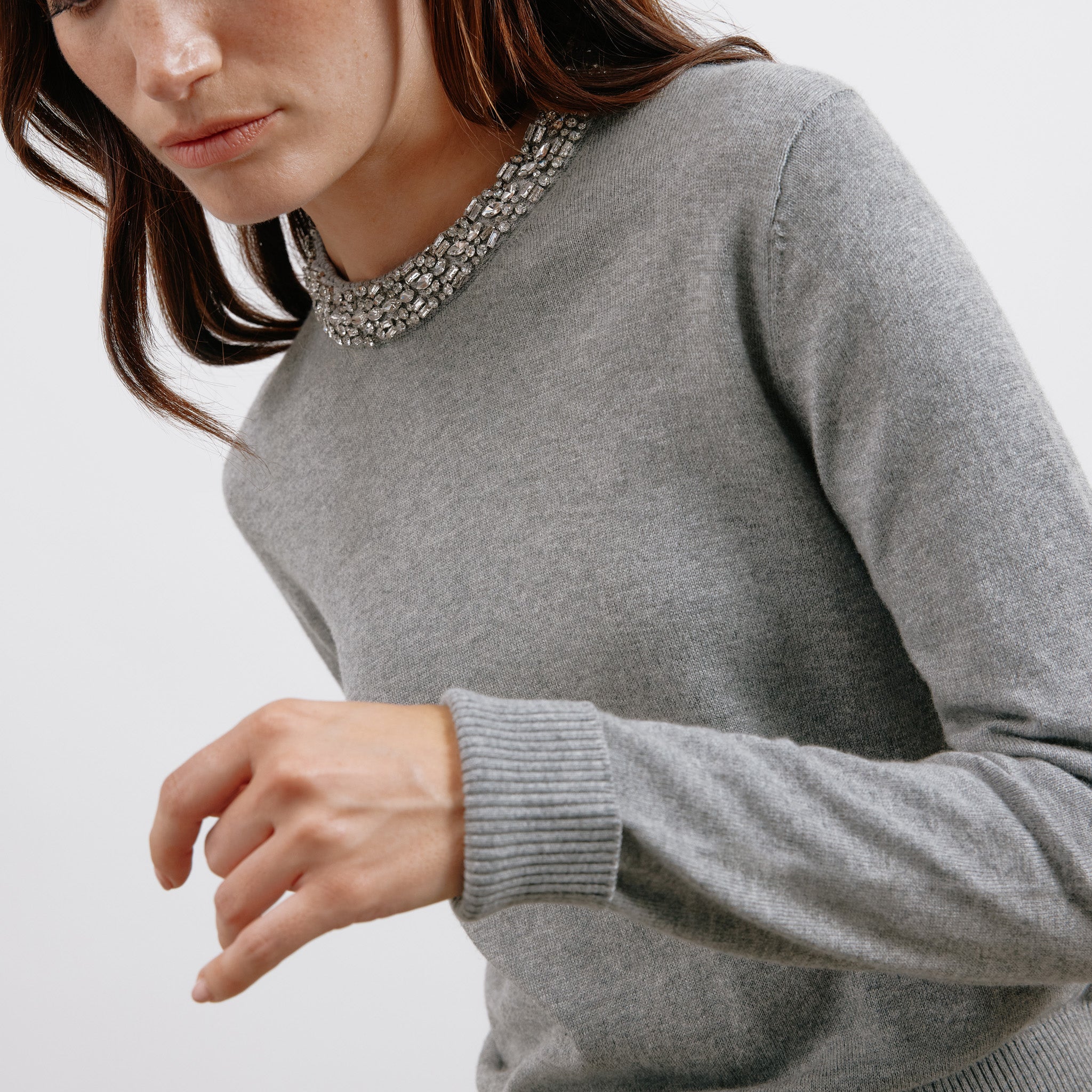 Diamante Trim Jumper