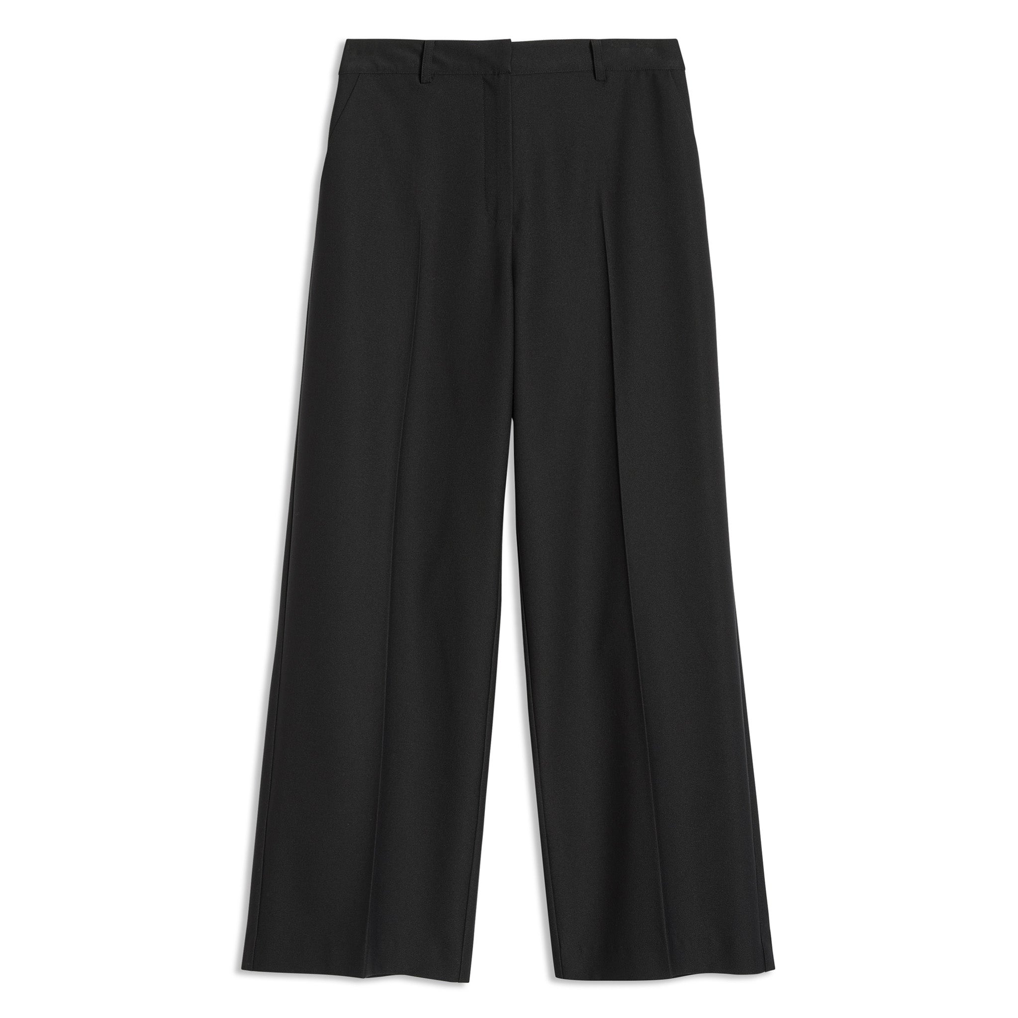 Black Tailored Wide Leg Trousers