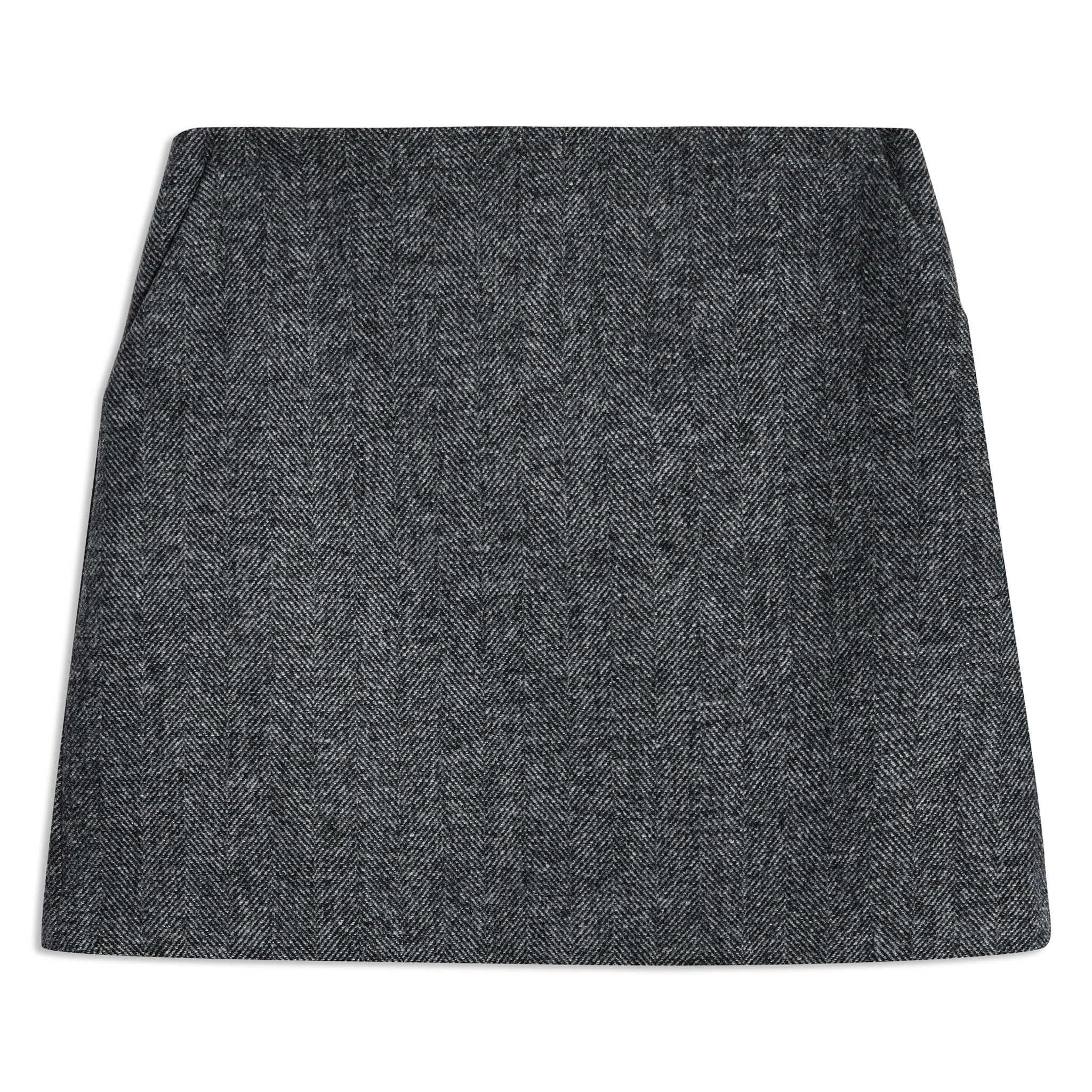 Herringbone Short Skirt