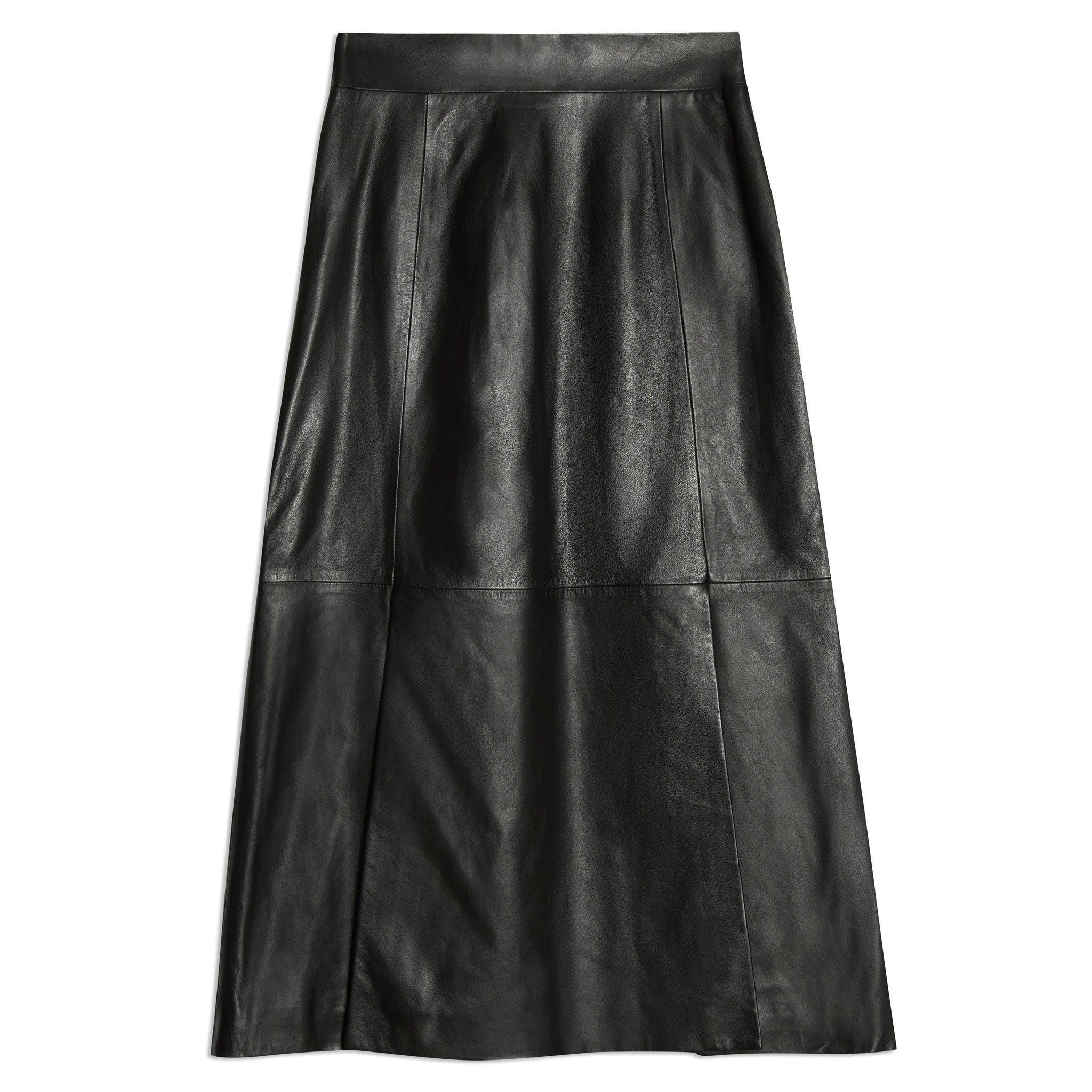 Leather Midi Skirt