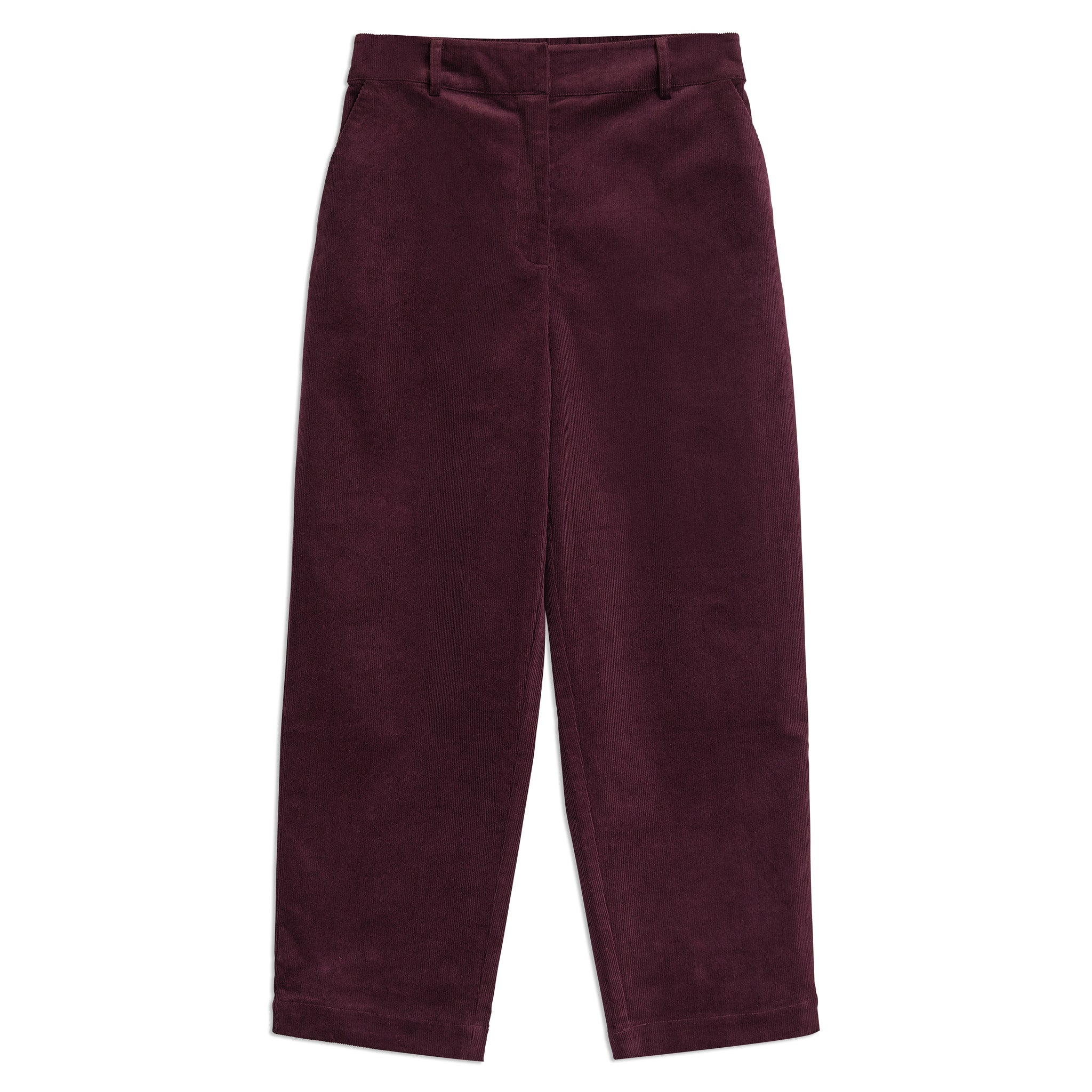 Burgundy Cord Relaxed Trouser