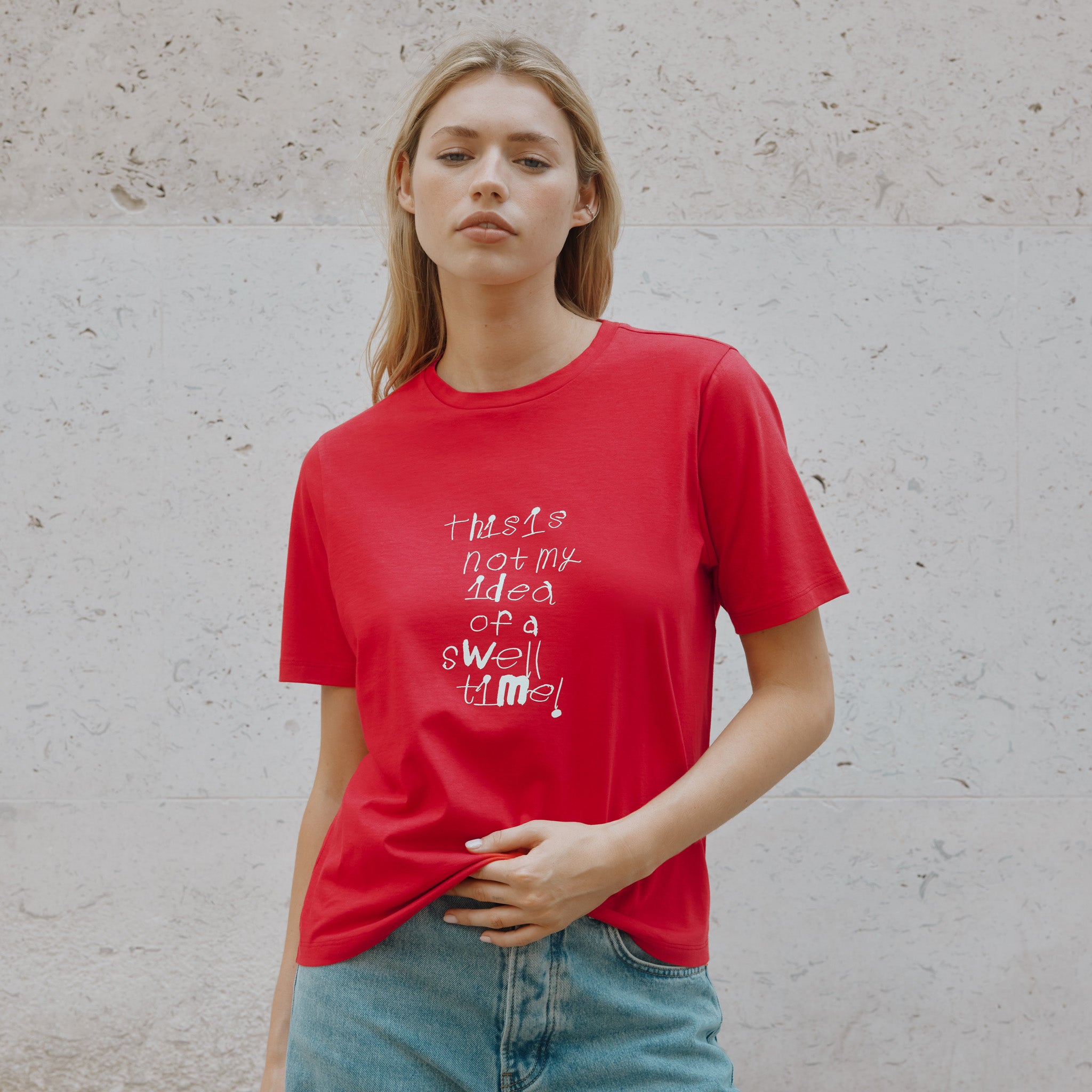 Notes by Piper Red Graphic T Shirt