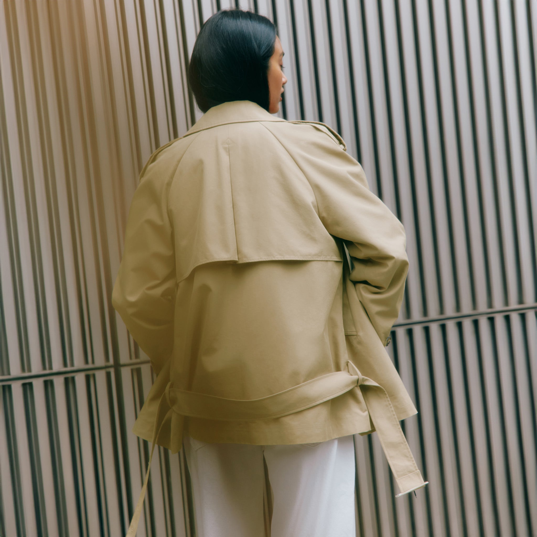 Short Belted Trench Coat