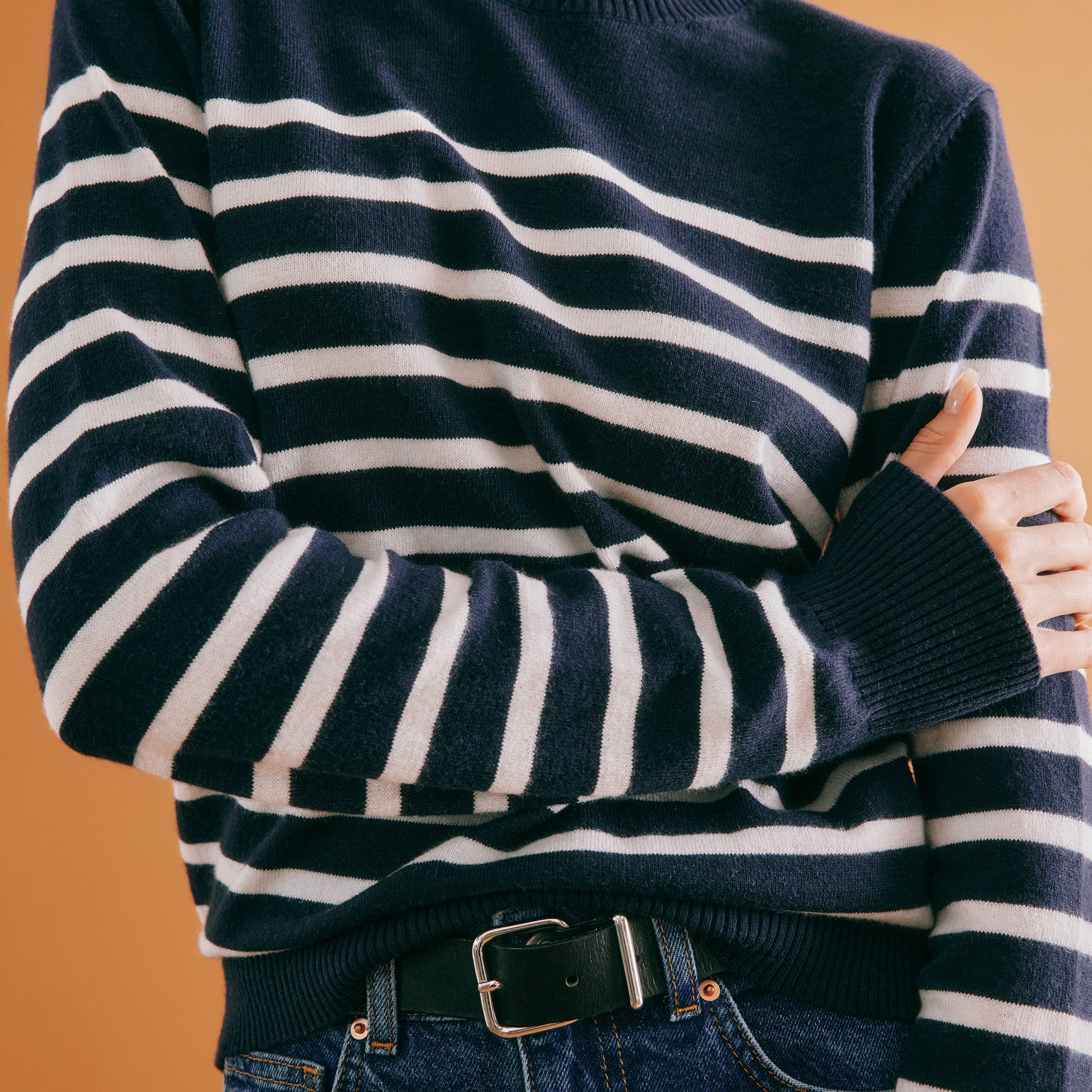 Stripe Crew Lightweight Jumper