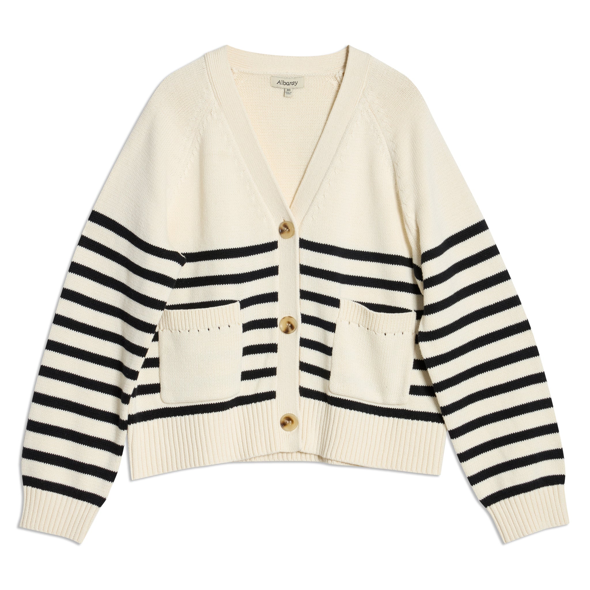 Relaxed Stripe Cardigan