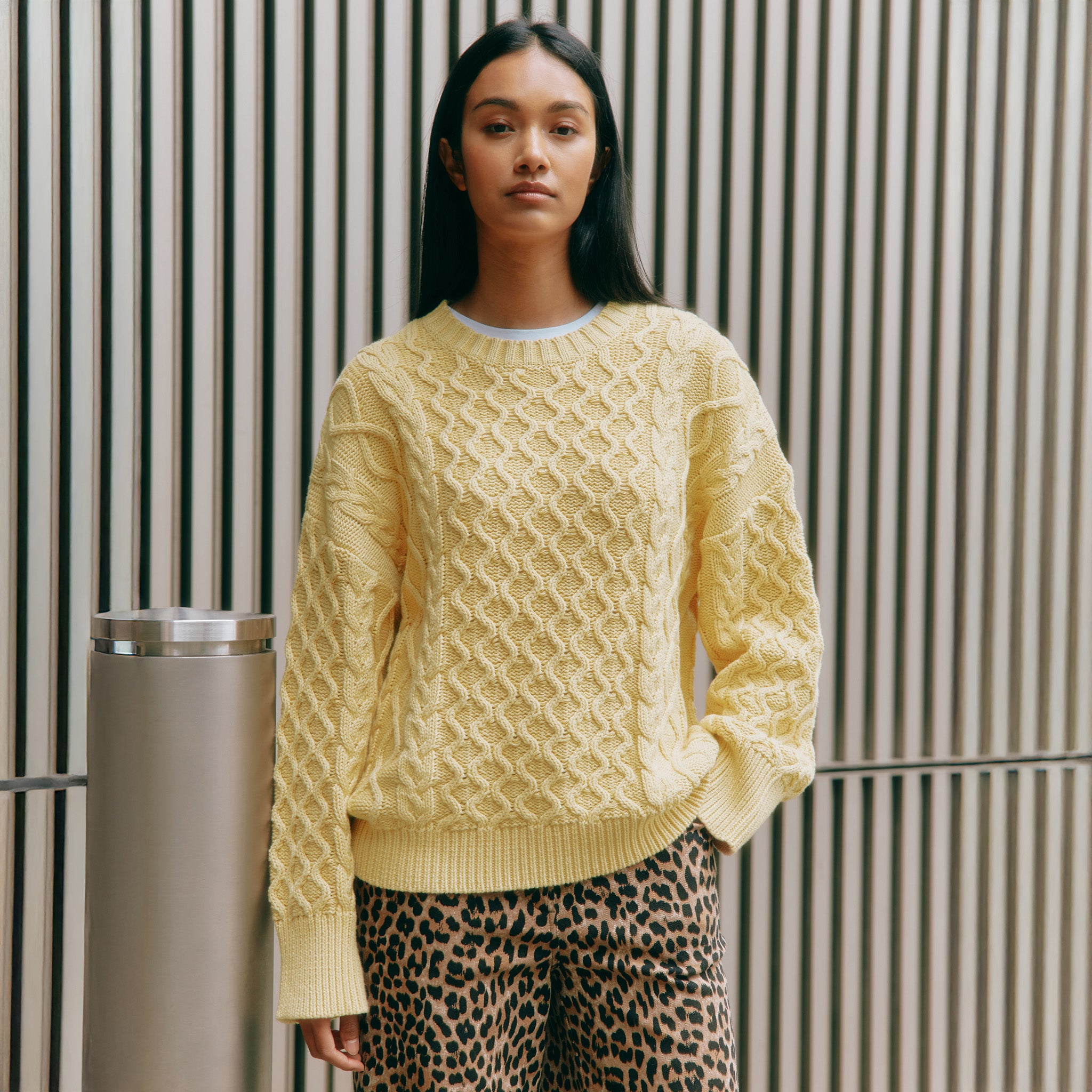 Butter Yellow Cable Jumper