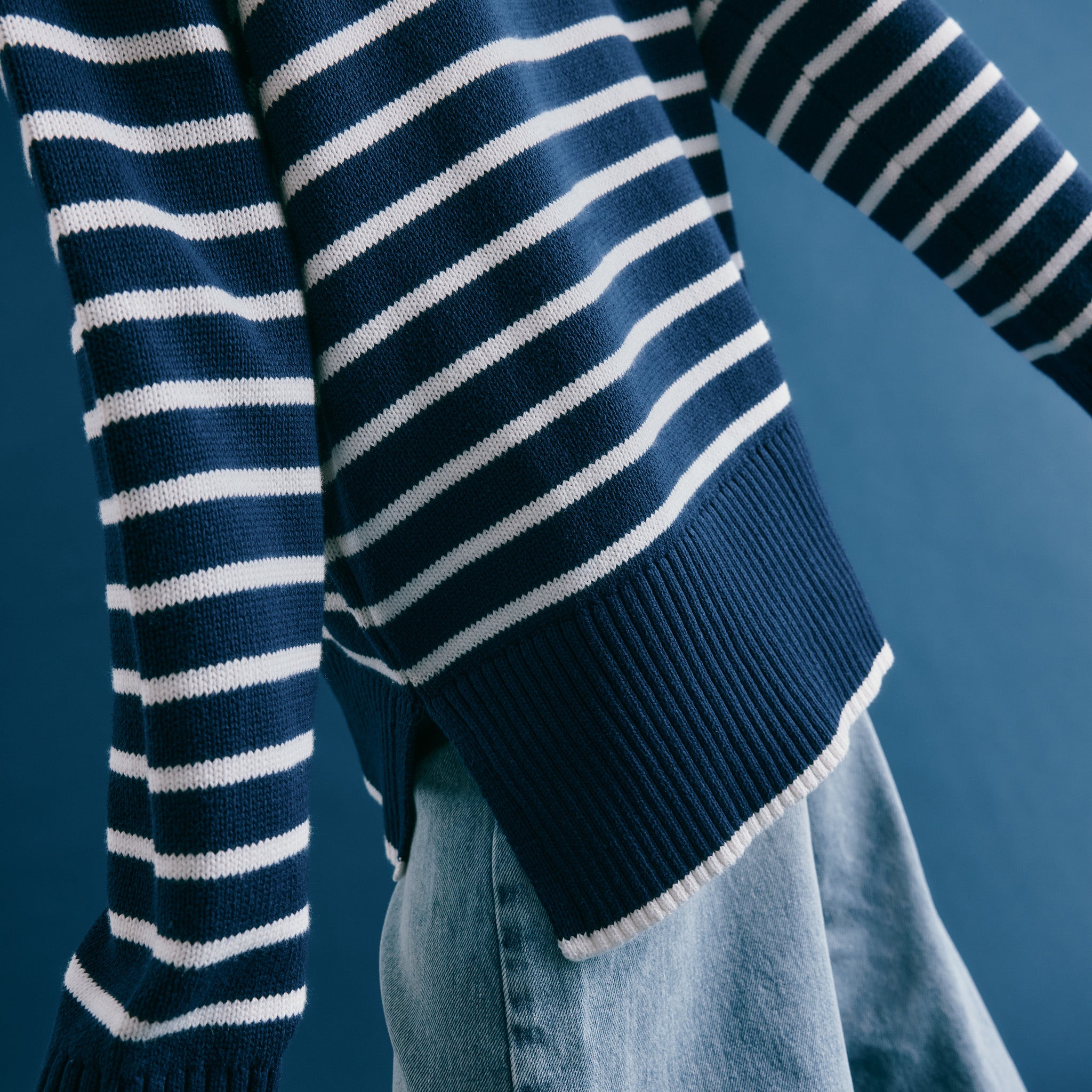 Navy Breton Stripe Jumper