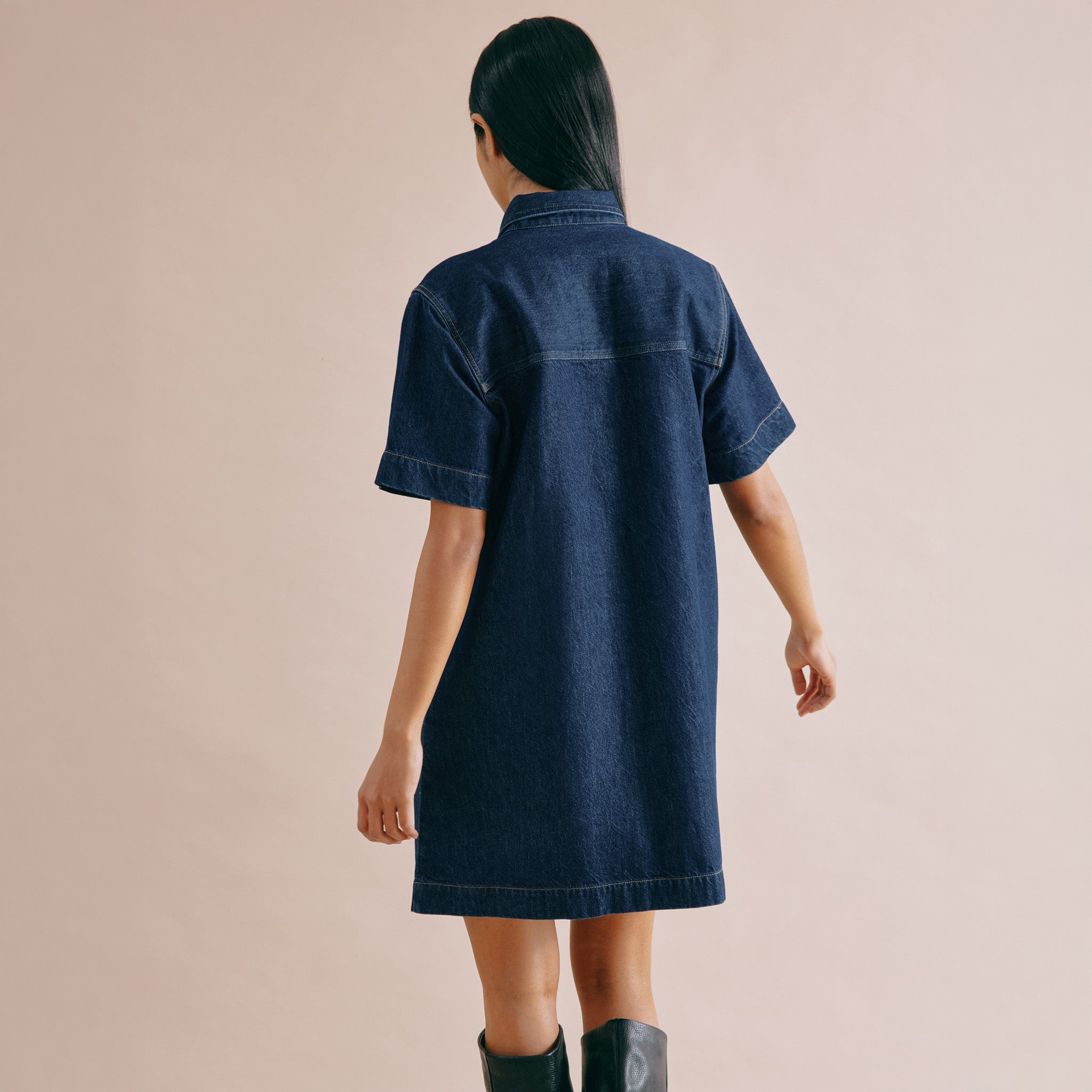 Short Denim Shirt Dress