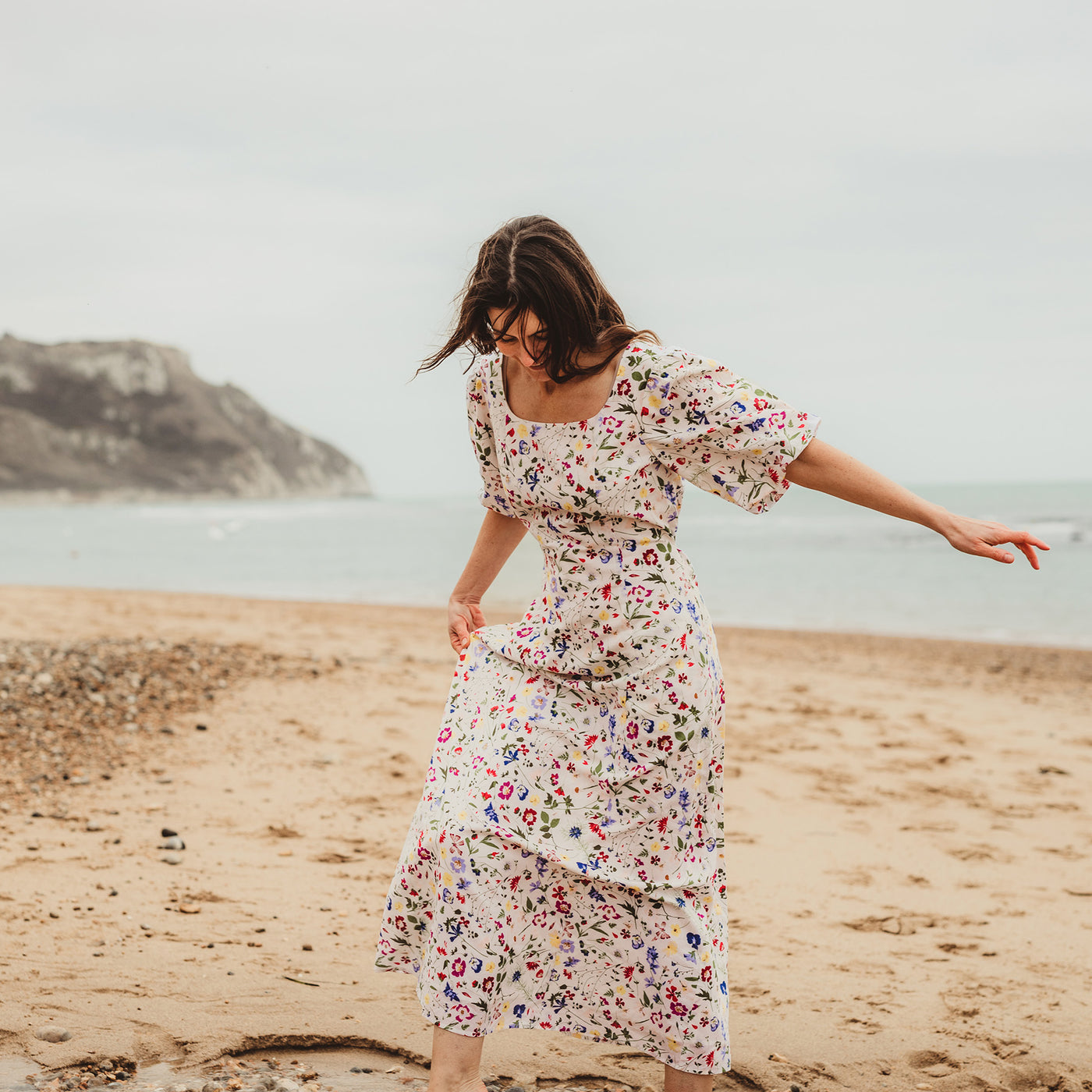 Buttercup Pressed Floral Maxi Dress | Sustainable Womenswear | Albaray