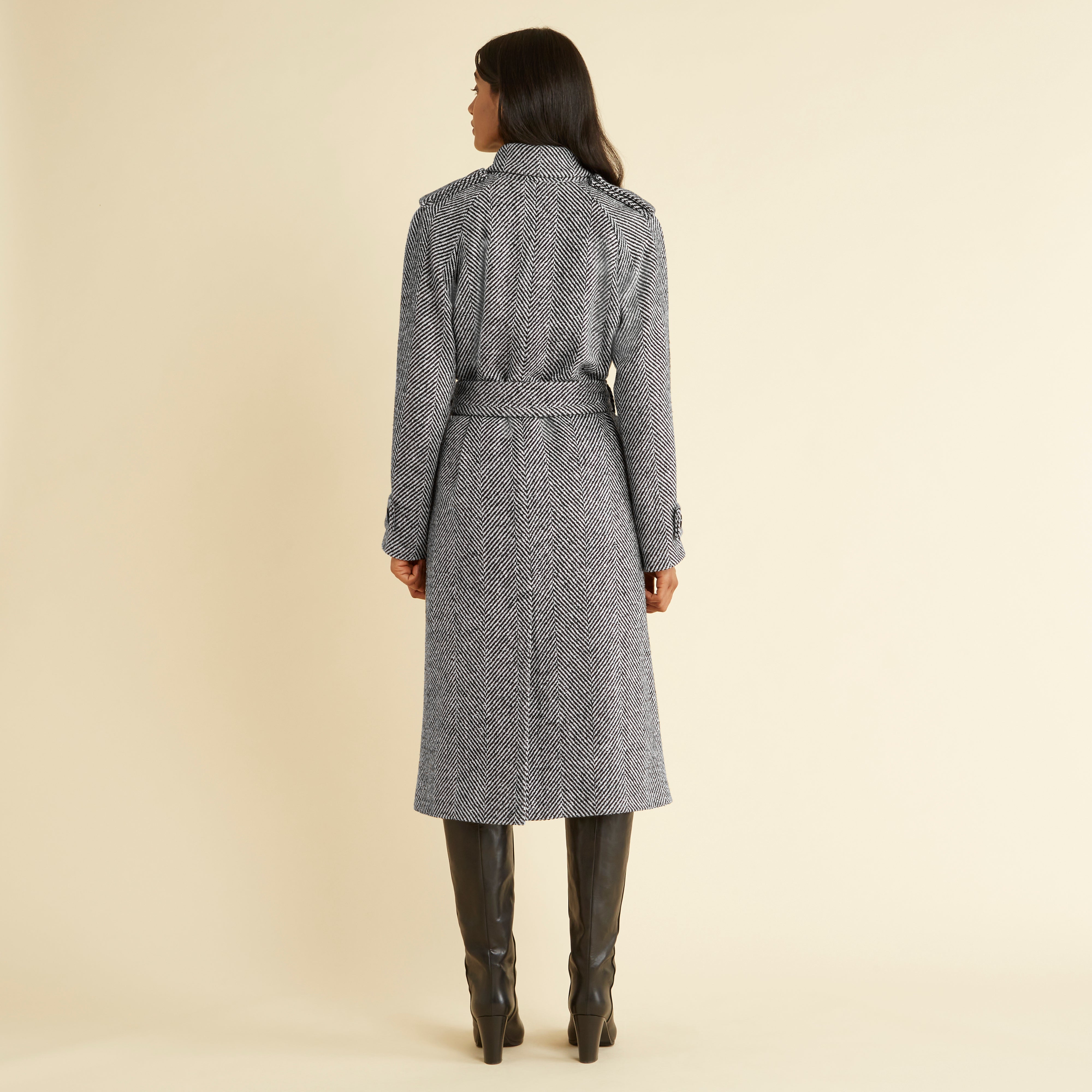 Herringbone hotsell trench coat