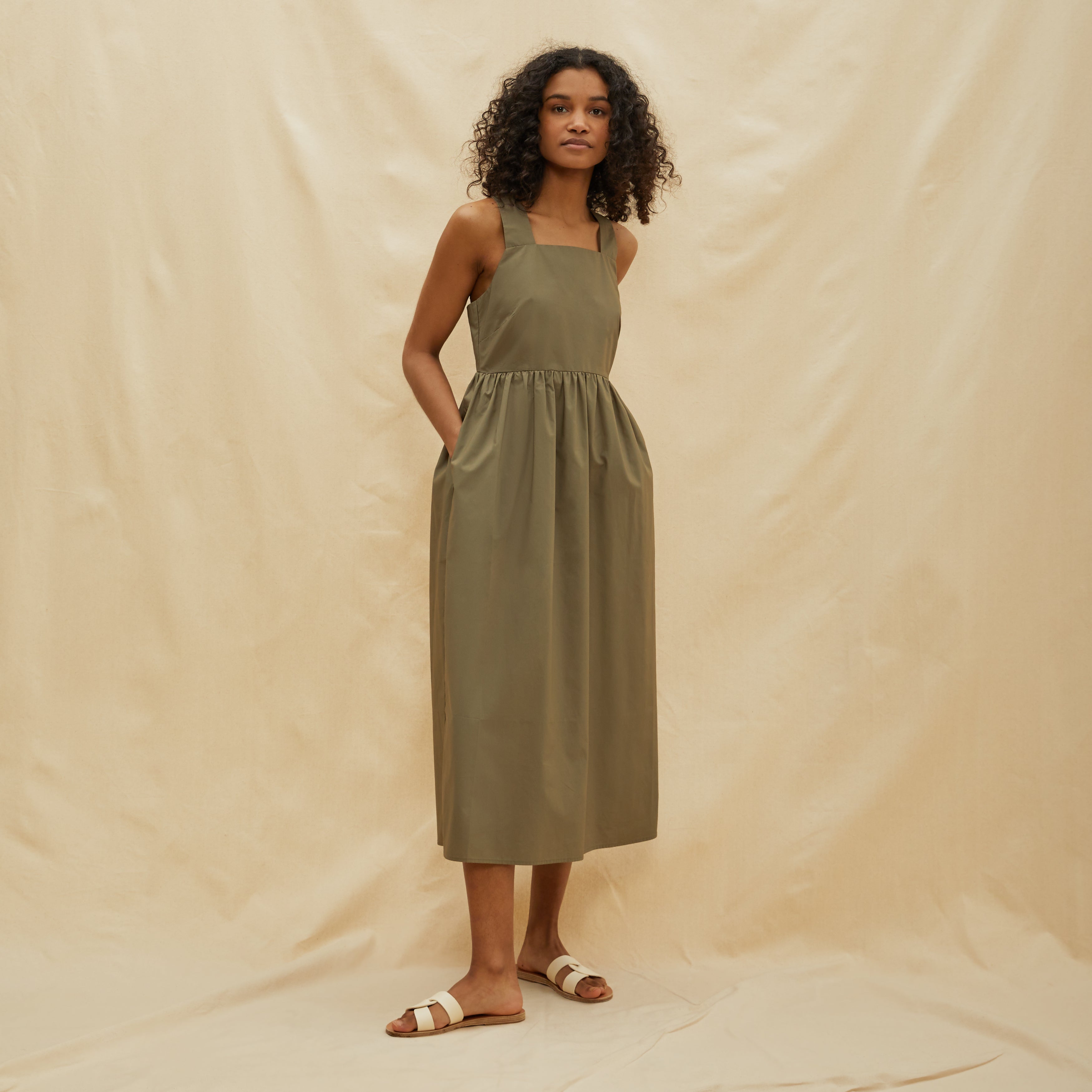 Organic Cotton Apron Dress