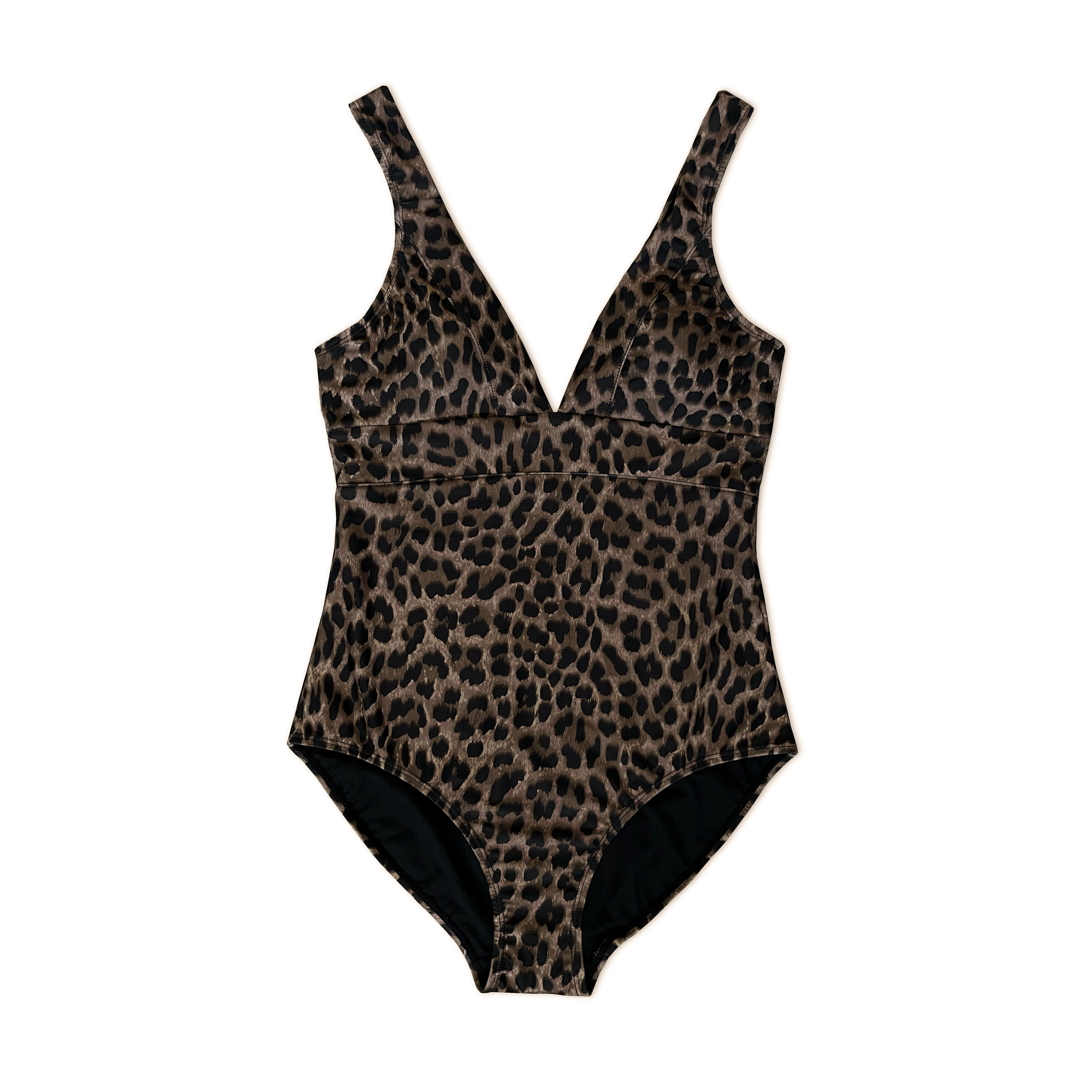 White and leopard print on sale swimsuit